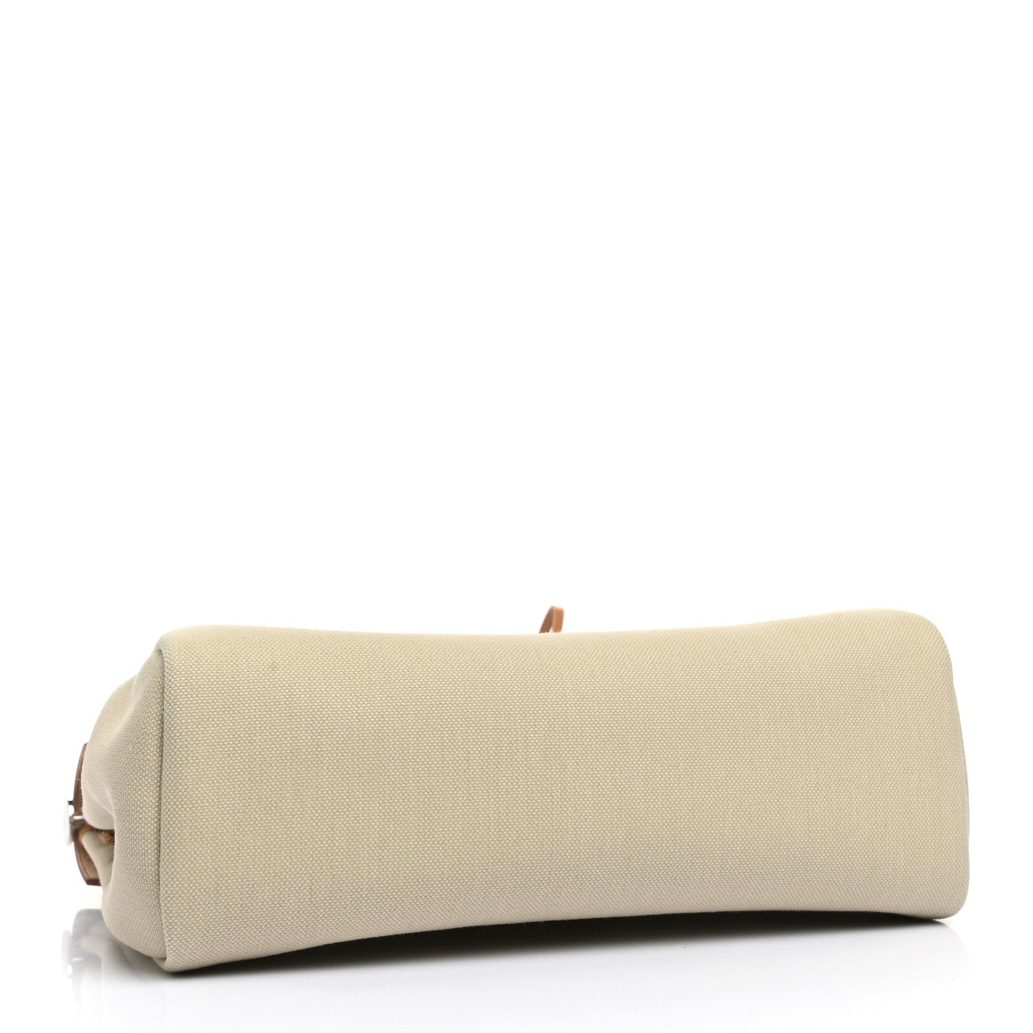 Hermes Military Toile Vache Hunter Herbag Zip Retourne 31 PM Beton Naturel 4 of 13