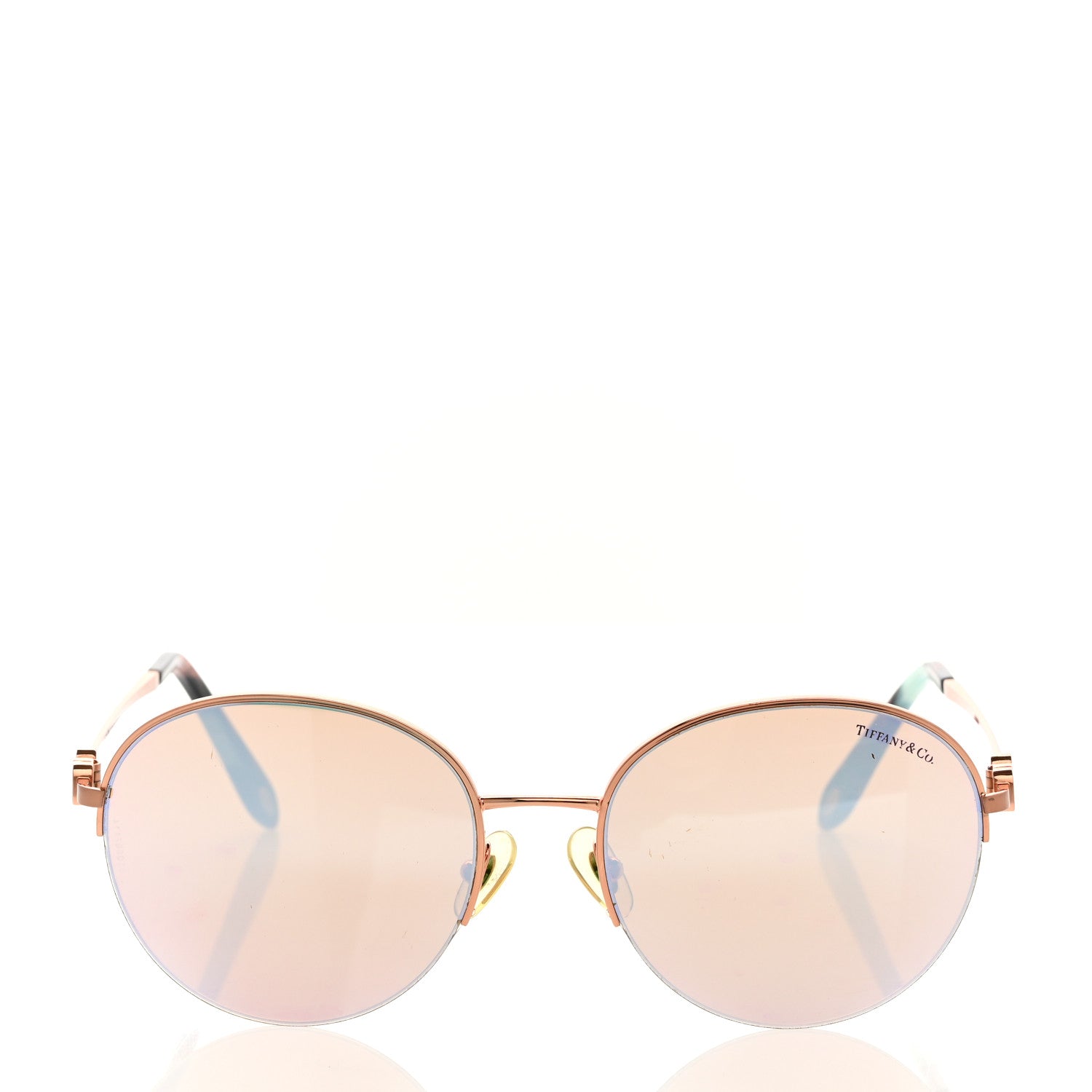 Tiffany Metal TF3053 Round Sunglasses Rose Gold 2 of 10