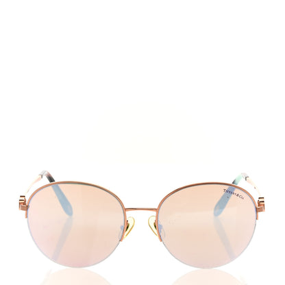 Tiffany Metal TF3053 Round Sunglasses Rose Gold 2 of 10