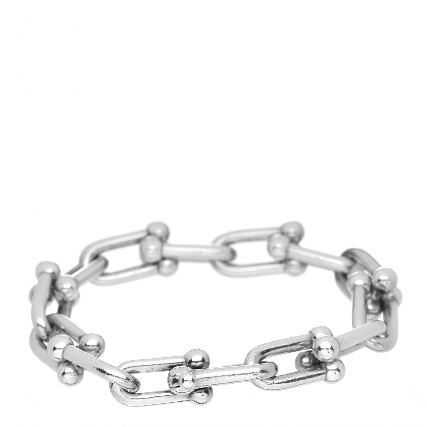 Tiffany Sterling Silver Large HardWear Link Bracelet 3 of 4