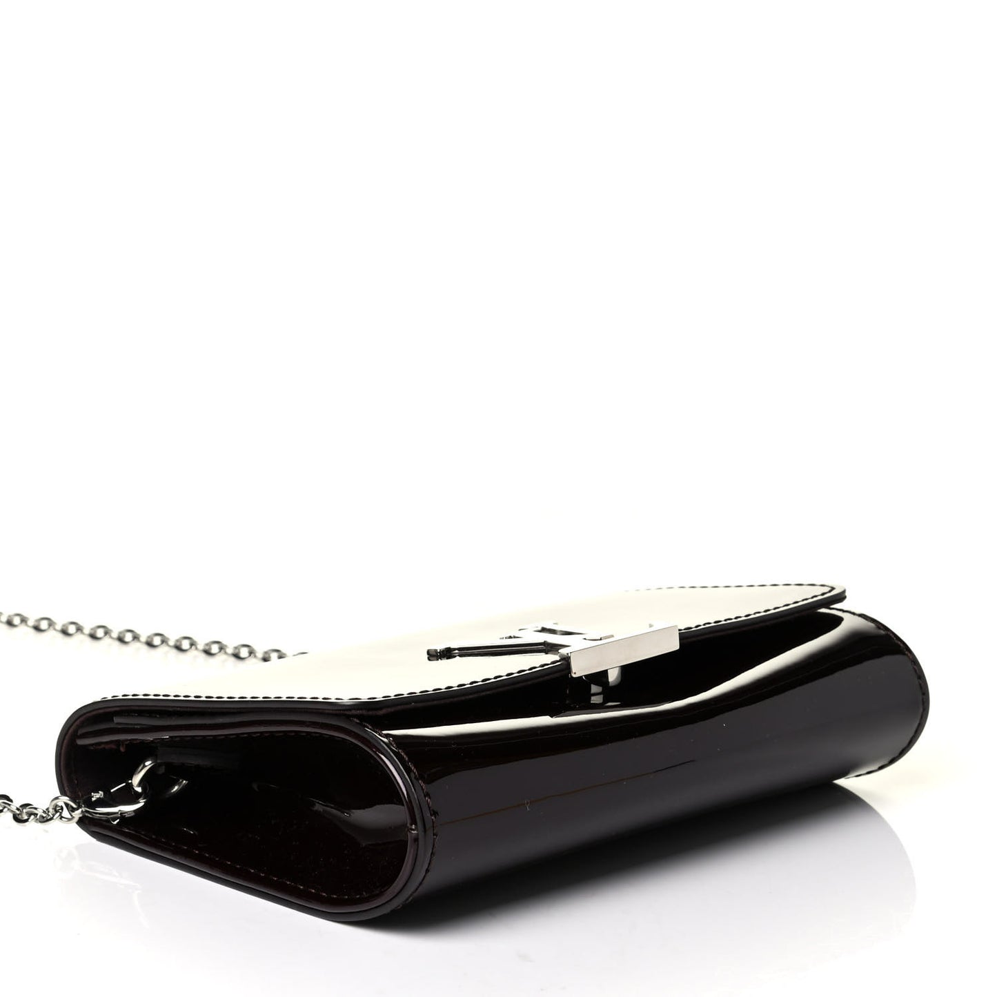 Patent Louise PM Chain Clutch Amarante