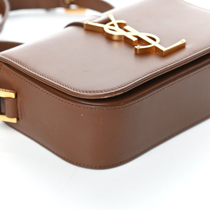 Saint Laurent Smooth Calfskin Small Monogram Université Shoulder Bag Dark Beige 7 of 8