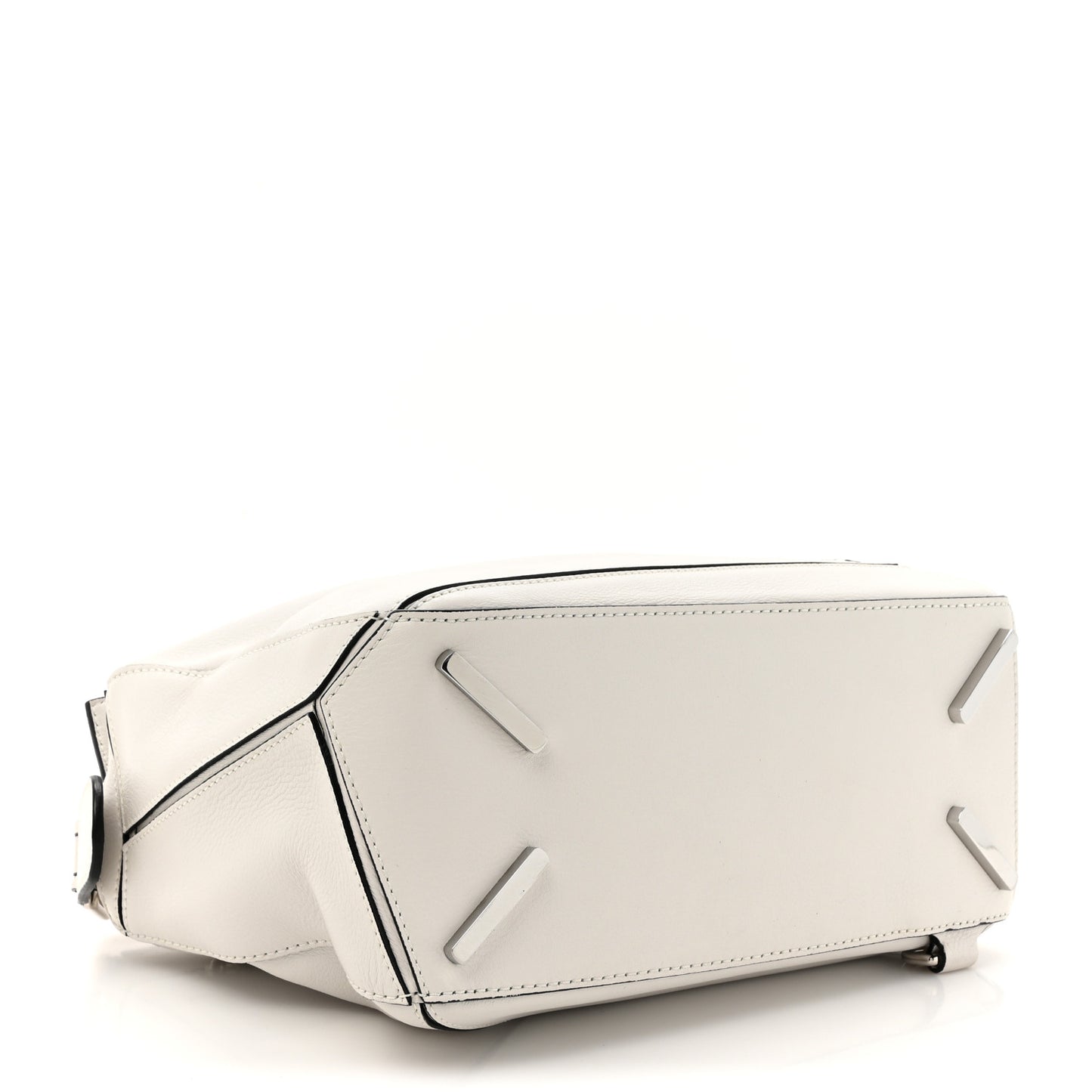 Calfskin Small Puzzle Bag White