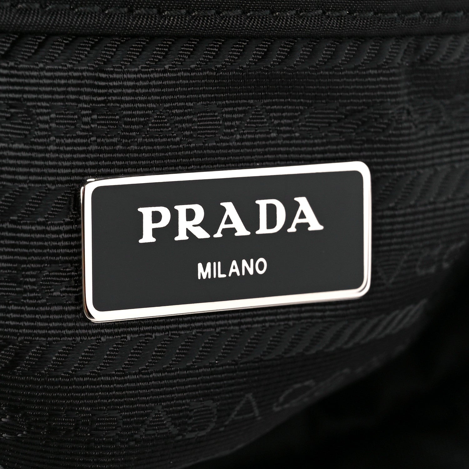 Prada Re-Nylon Nappa Triangle Quilted Padded Double Handled Zip Pocket Tote Black 6 of 12