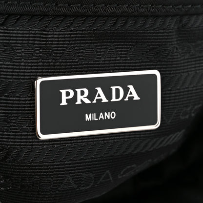 Prada Re-Nylon Nappa Triangle Quilted Padded Double Handled Zip Pocket Tote Black 6 of 12