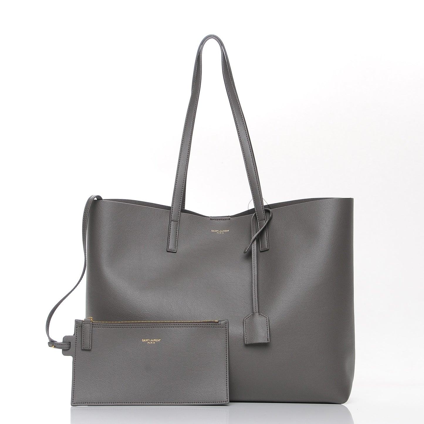 Calfskin Large Shopping Tote Earth