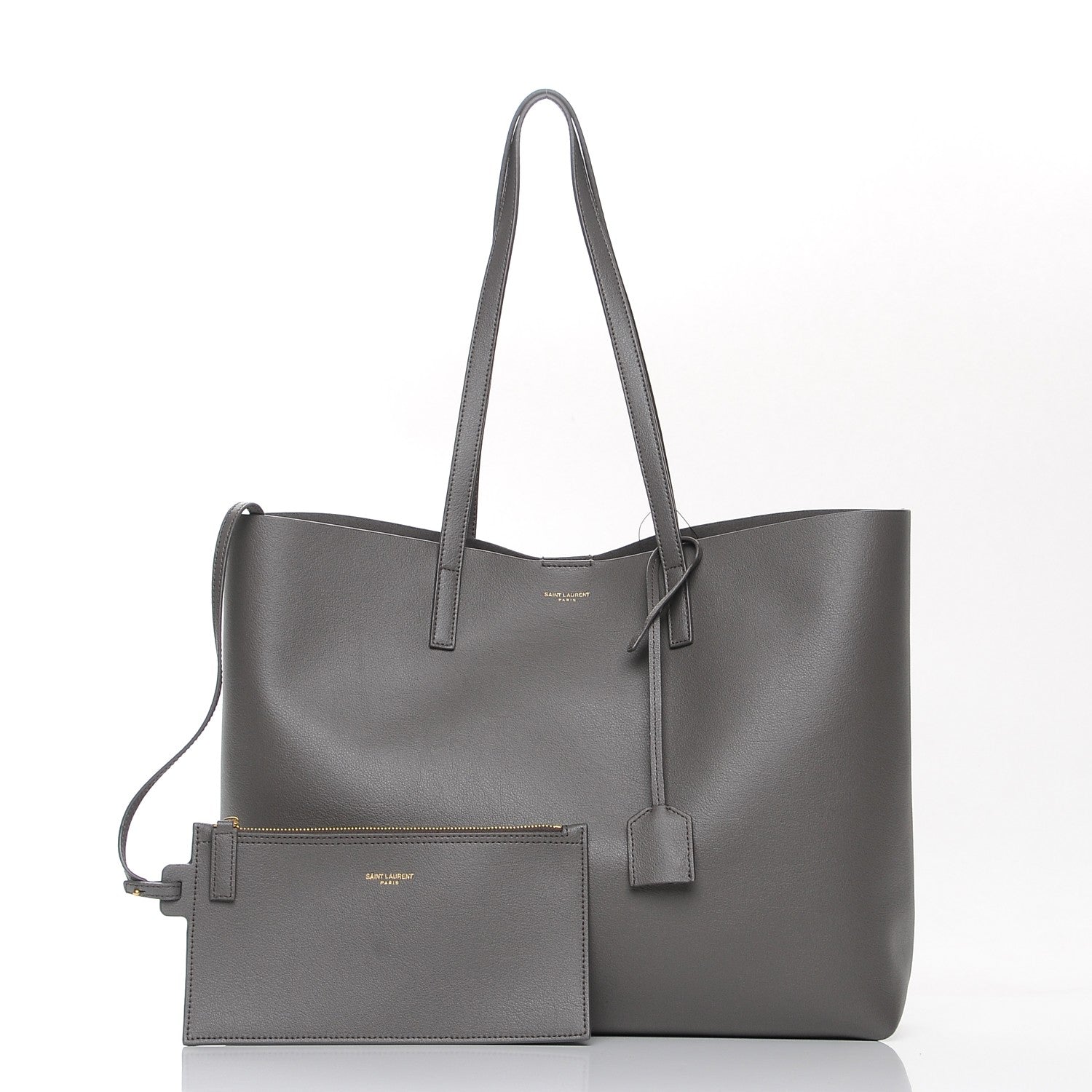 Saint Laurent Calfskin Large Shopping Tote Earth 5 of 8