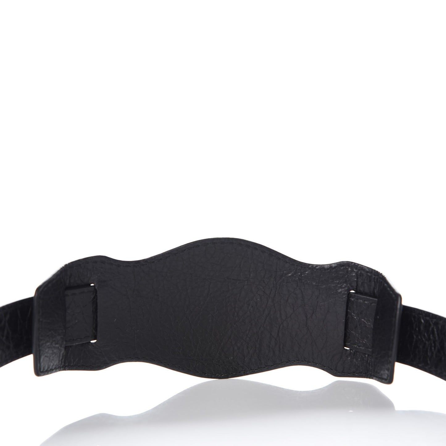 Agneau Classic Hardware Logo Shoulder Strap Black