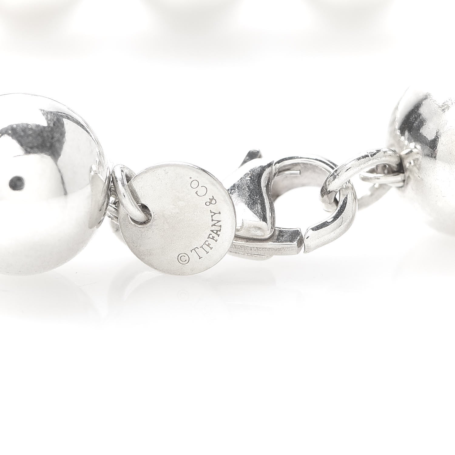 Tiffany Sterling Silver 10mm HardWear Ball Bracelet 4 of 5