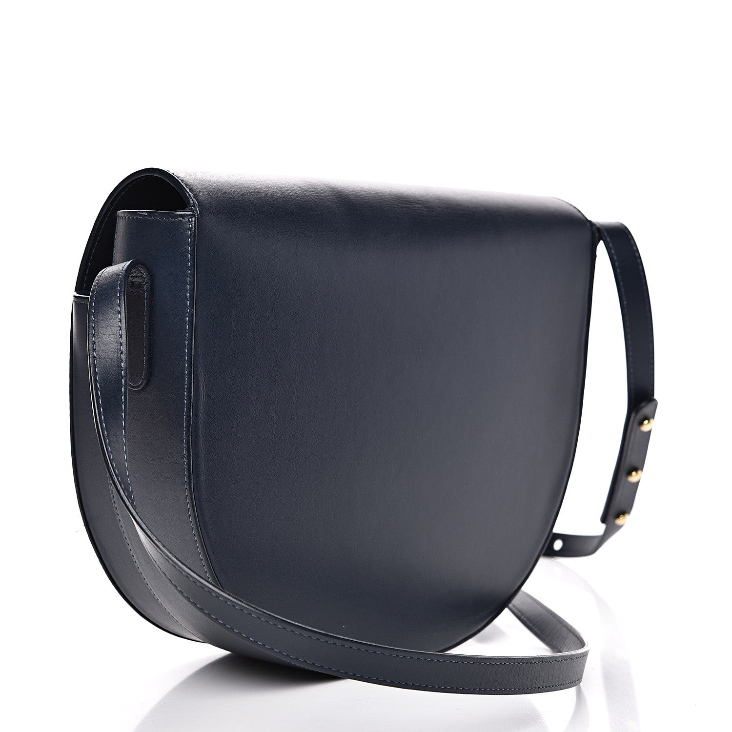 Mansur Gavriel Calfskin Saddle Crossbody Bag Blu 2 of 12