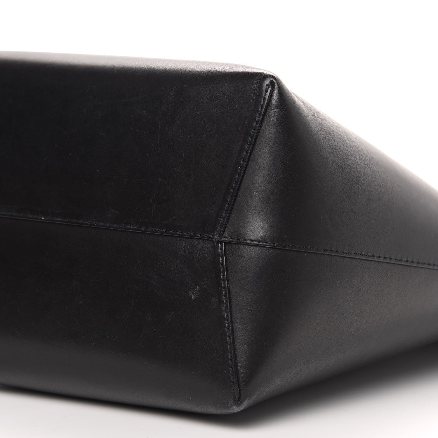 Mansur Gavriel Vegetable Tanned Calfskin Bucket Bag Black Flamma 8 of 16