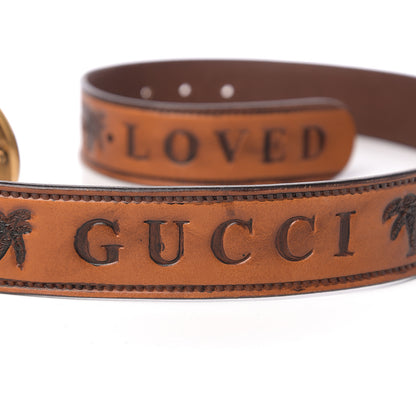 Gucci Calfskin Gucci Loved Embossed Double G 40mm Belt 80 32 Cuoio 8 of 8