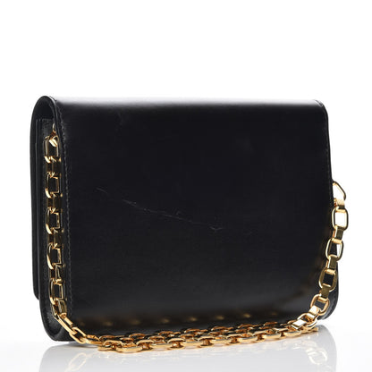 Louis Vuitton Calfskin Chain Louise GM Black 3 of 11