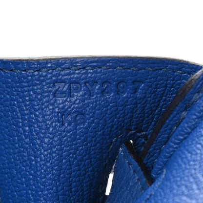 Hermes Togo Birkin 25 Bleu France 7 of 10
