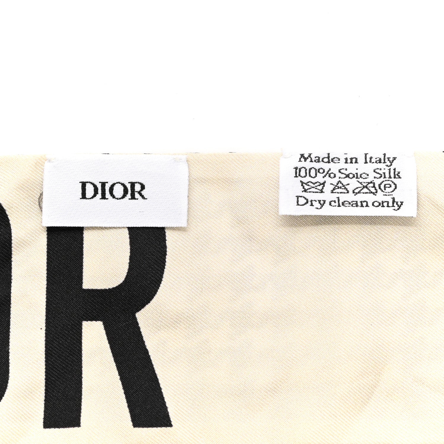 Christian Dior Silk 30 Montaigne Mitzah Scarf Black White 3 of 4