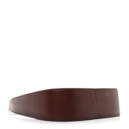 The Row Grained Calfskin Half Moon Shoulder Bag Burnt Wood 4 of 10