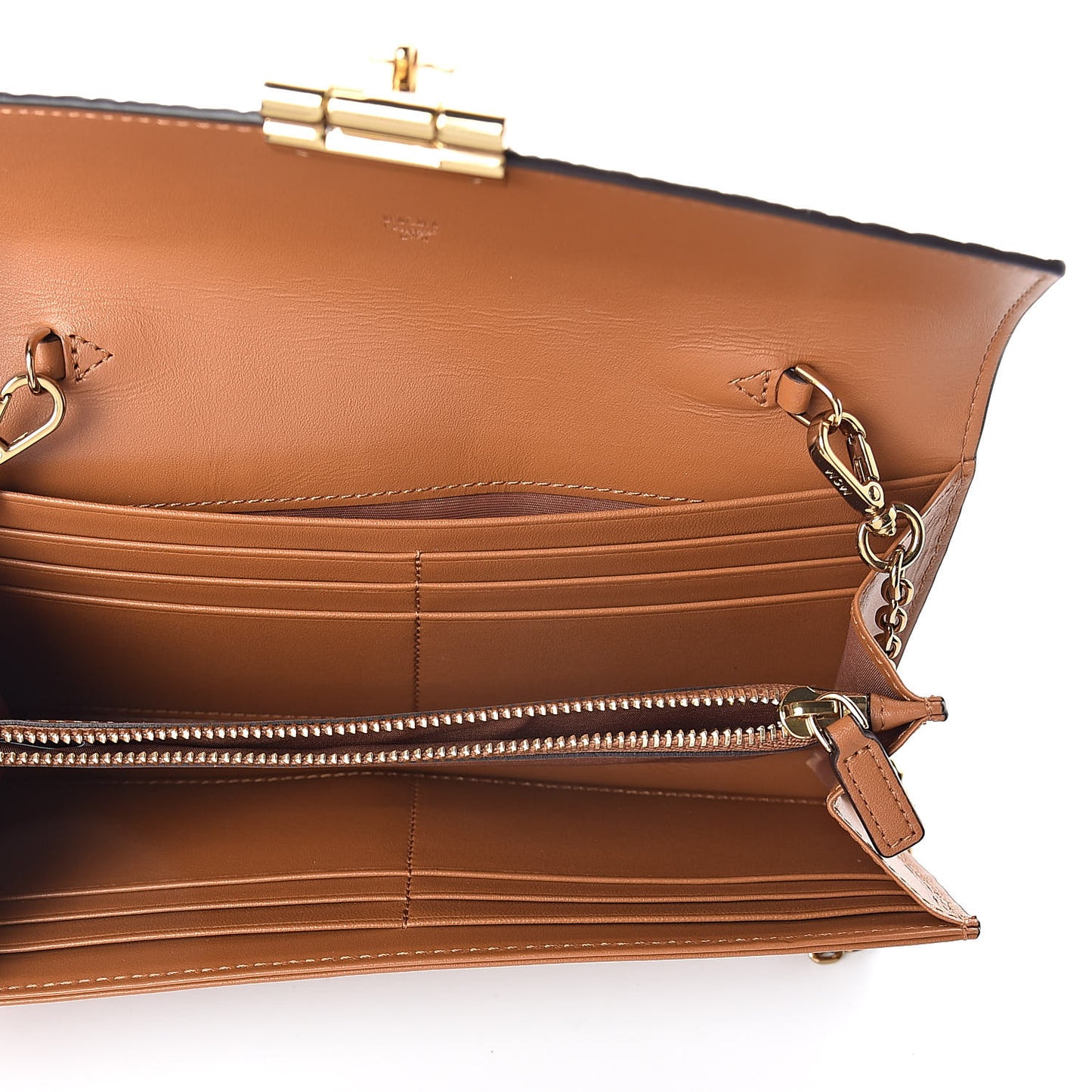 Visetos Patricia Wallet On Chain Cognac