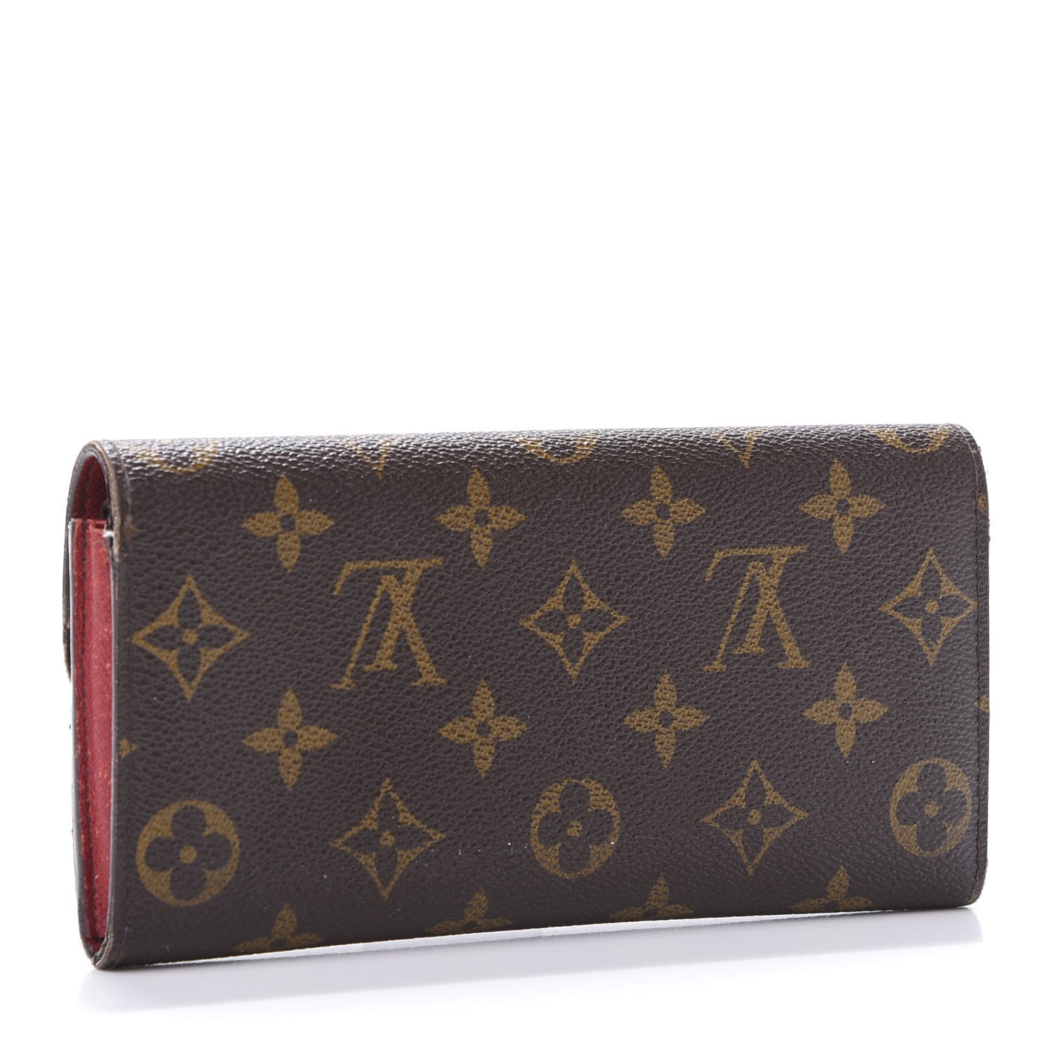 Louis Vuitton Monogram Emilie Wallet Red 3 of 14