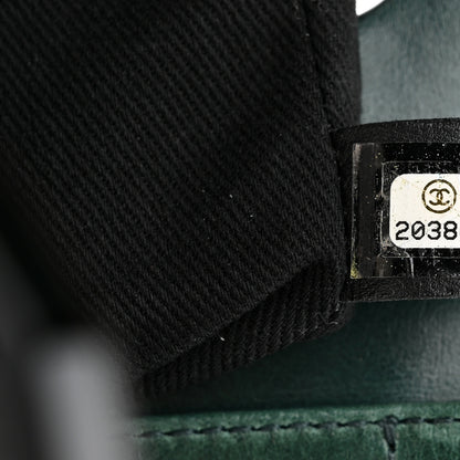 Chanel Glazed Calfskin Quilted Large CC Delivery Tote Green 6 of 9