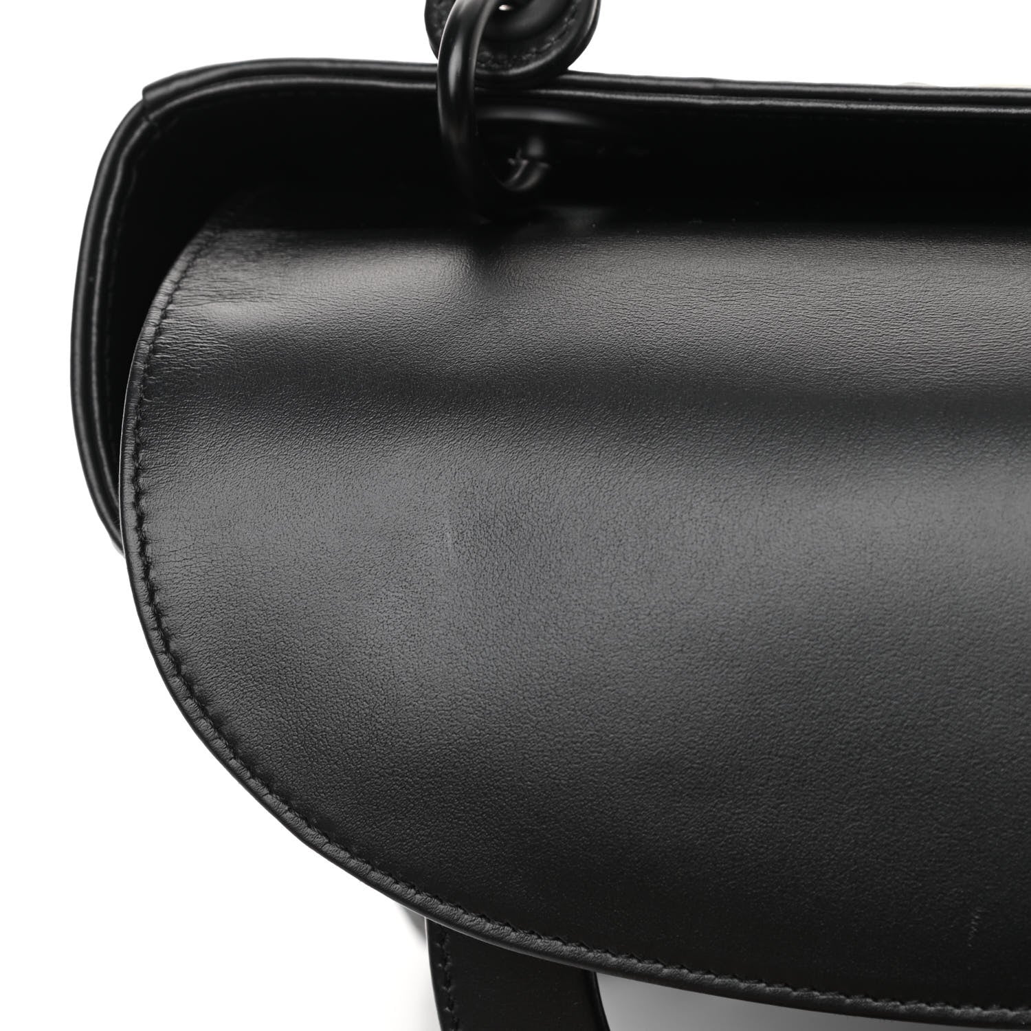 Christian Dior Calfskin Cannage Diamond Cannage Medium Lady Dior Black 11 of 12