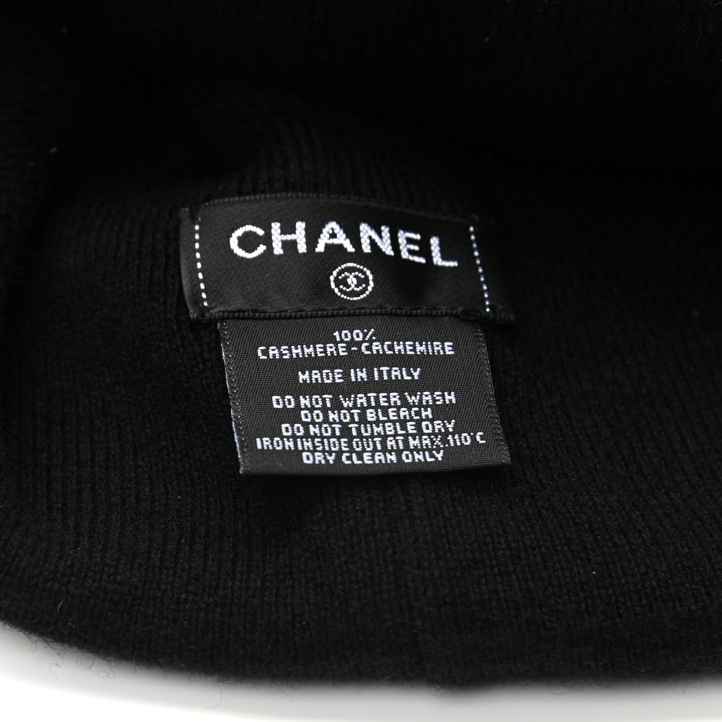 Cashmere CC Beanie Hat Black