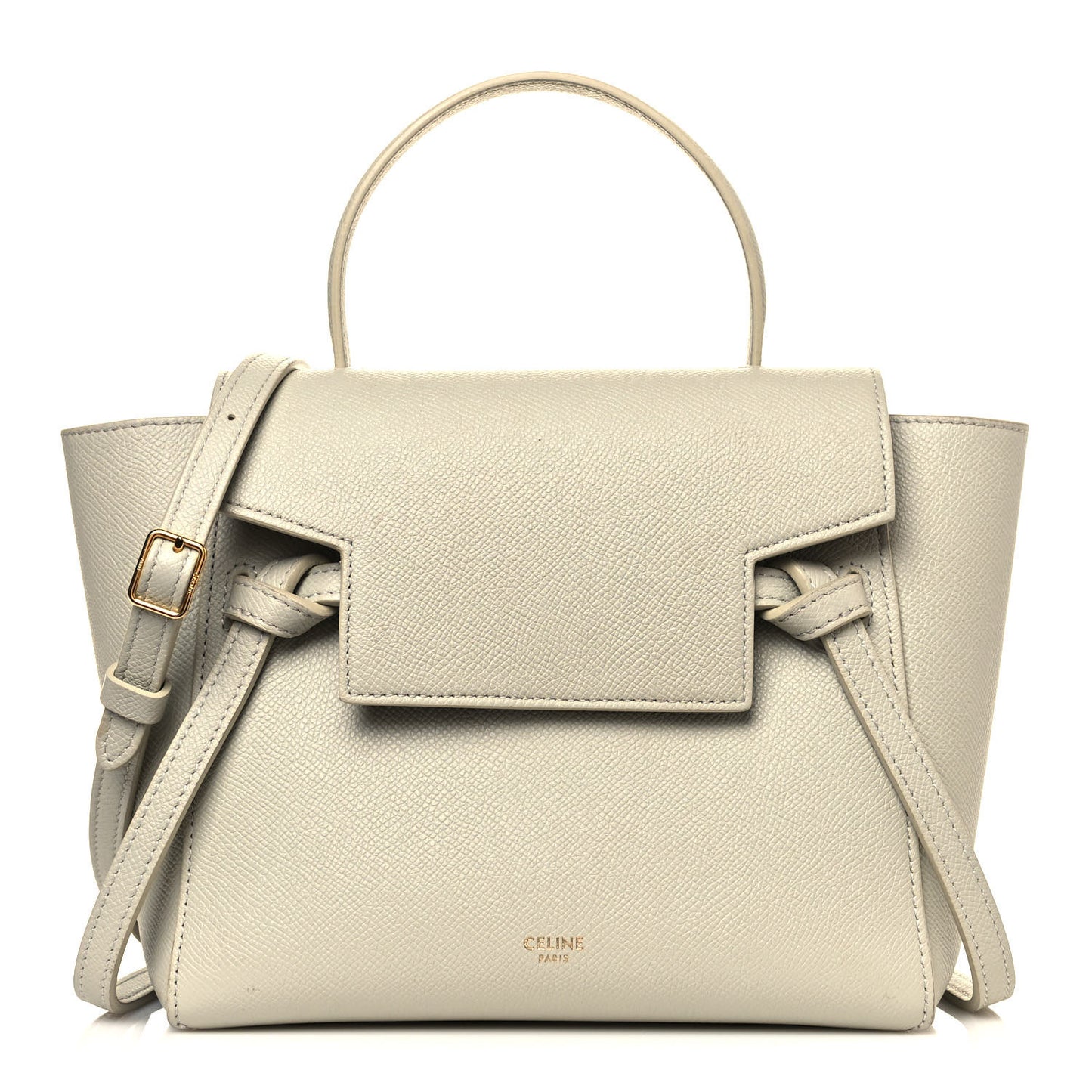 Grained Calfskin Nano Belt Bag Light Taupe