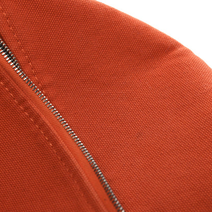 Hermes Canvas Large Bride-A-Brac Pouch Orange Feu Burgundy 11 of 12