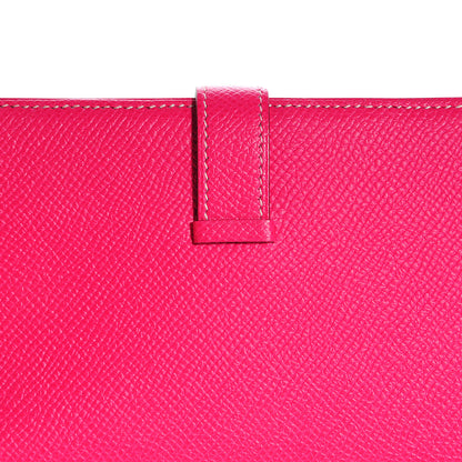 Hermes Epsom Bearn Wallet Rose Tyrien 10 of 10