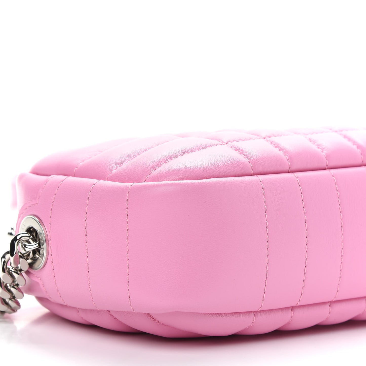 Lambskin Quilted Mini Lola Camera Bag Primrose Pink