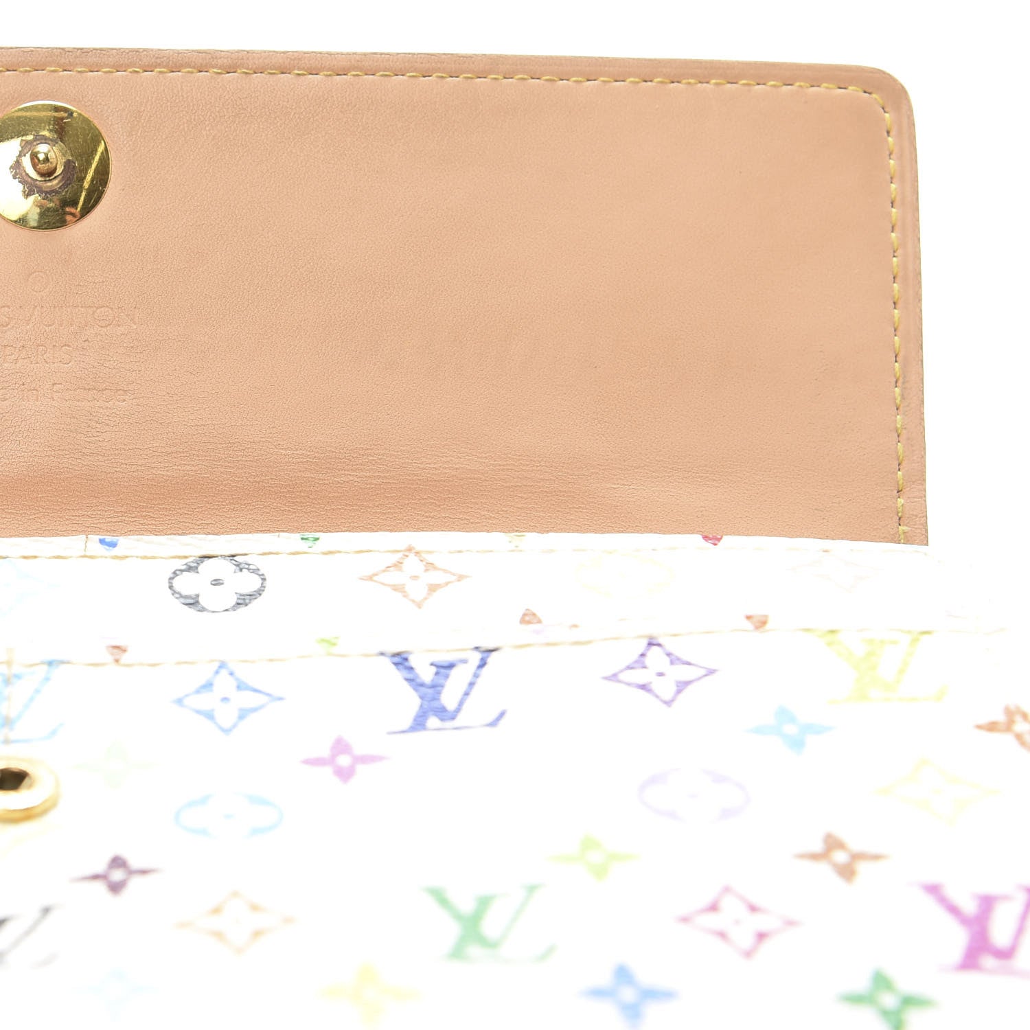 Louis Vuitton Monogram Multicolor Sarah Wallet White 8 of 15