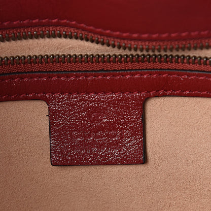 Gucci Azalea Calfskin Matelasse Heart Medium GG Marmont Slim Shoulder Bag Romantic Cerise 6 of 9