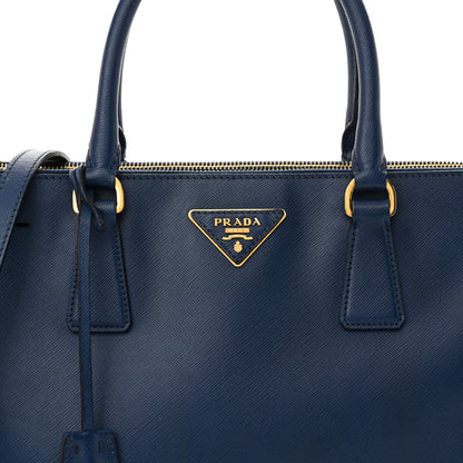 Prada Saffiano Medium Galleria Double Zip Tote Bluette 8 of 16