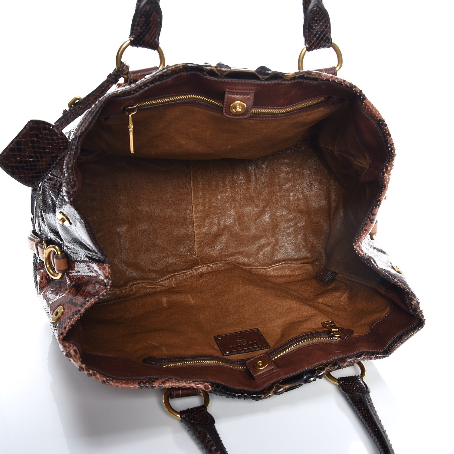 Prada Python Patch Shopper Tote 5 of 14