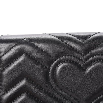 Gucci Calfskin Matelasse GG Marmont Mini Bag Black 10 of 13
