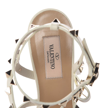 Valentino Garavani Calfskin Rockstud 90mm City Sandals 39 Ivory 7 of 11
