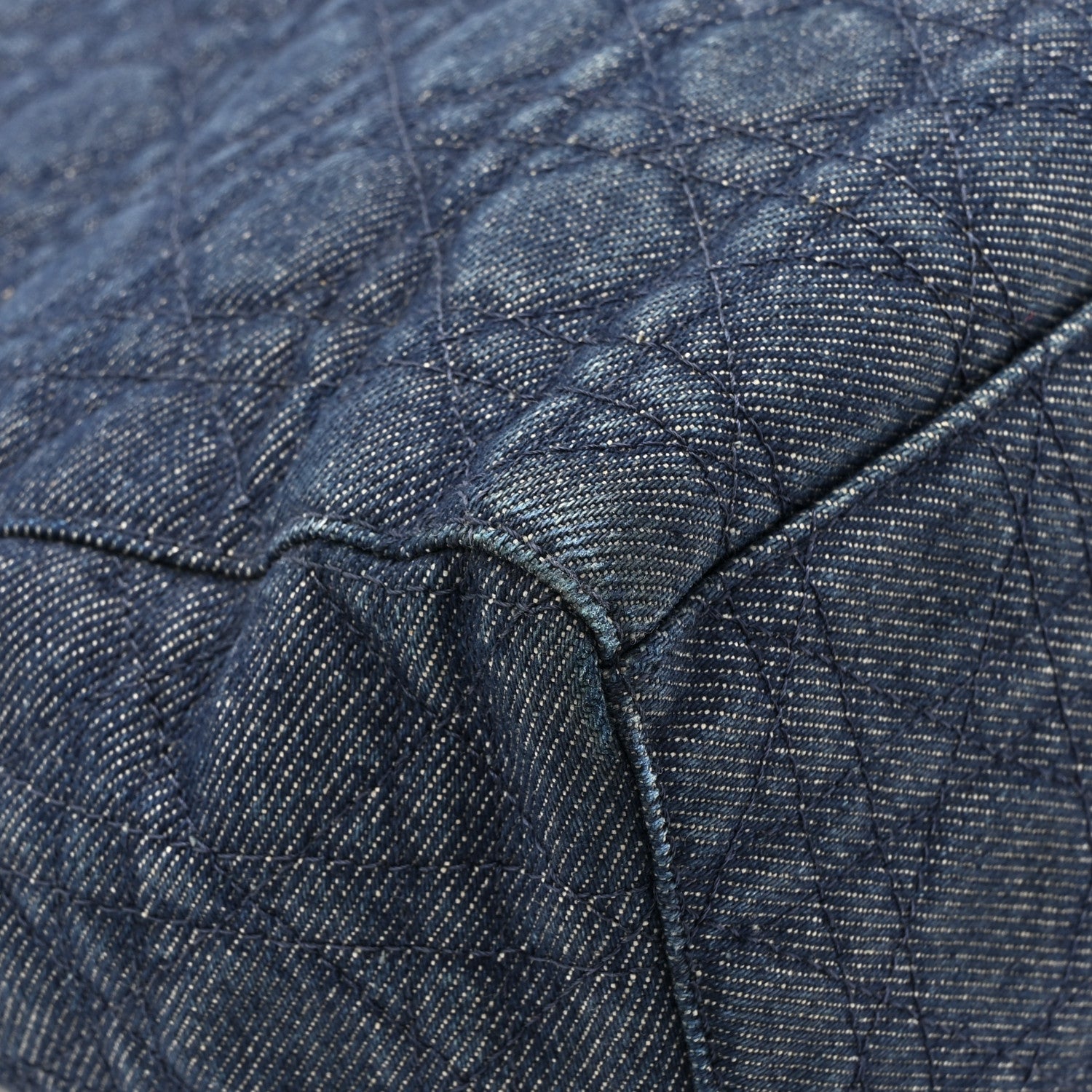 Christian Dior Denim Cannage Large Lady Dior Blue 15 of 18