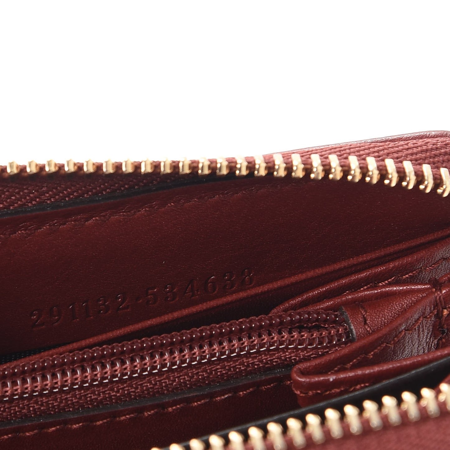 Guccissima Sukey Zip Around Wallet Red