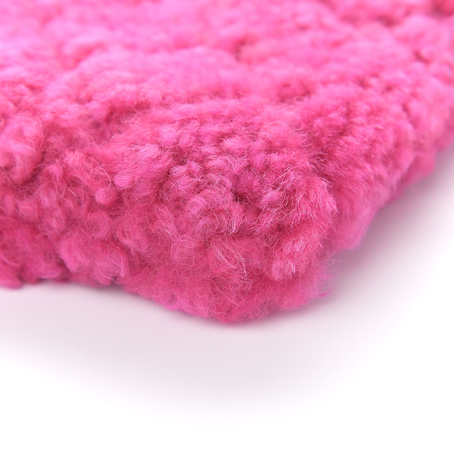 Chanel Shearling Sheepskin Large 19 Cosmetic Case Pink 9 of 10