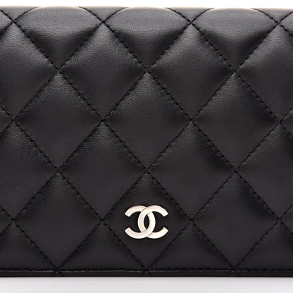 Chanel Lambskin Quilted Yen Wallet Black 8 of 8