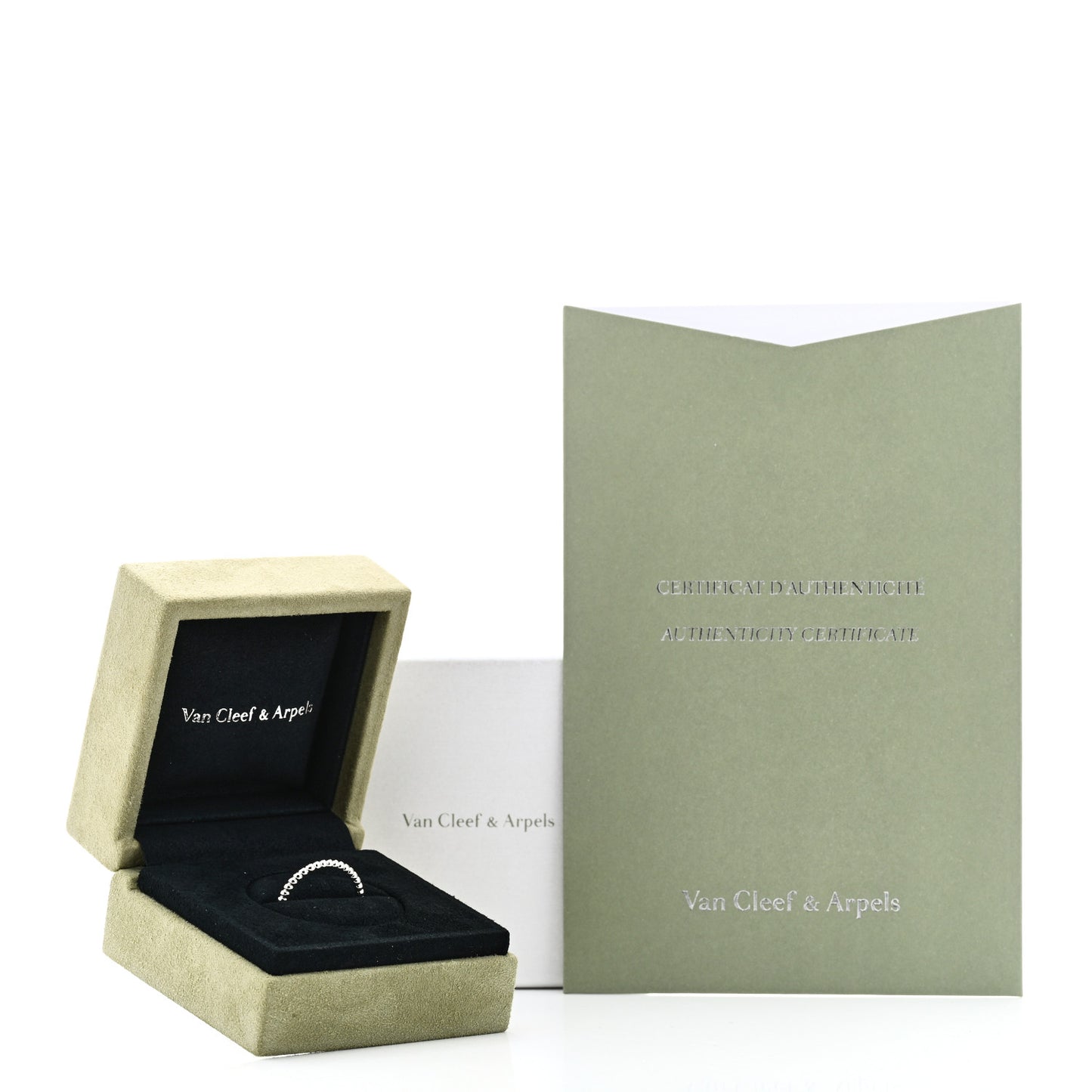 18K White Gold Small Perlee Ring 60 9