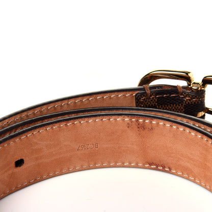 Louis Vuitton Damier Ebene Mini 25mm Belt 85 34 9 of 10