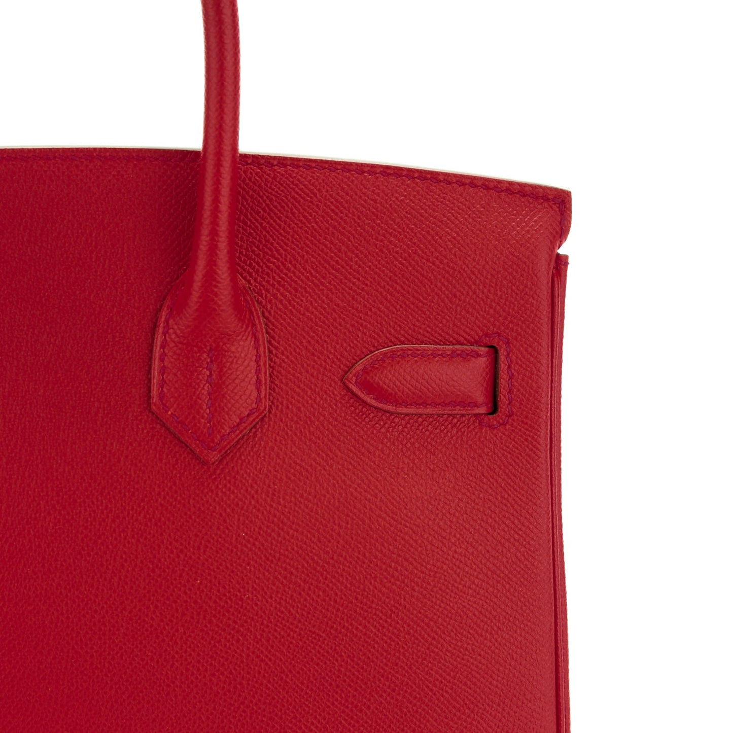Epsom Birkin 30 Rouge Casaque