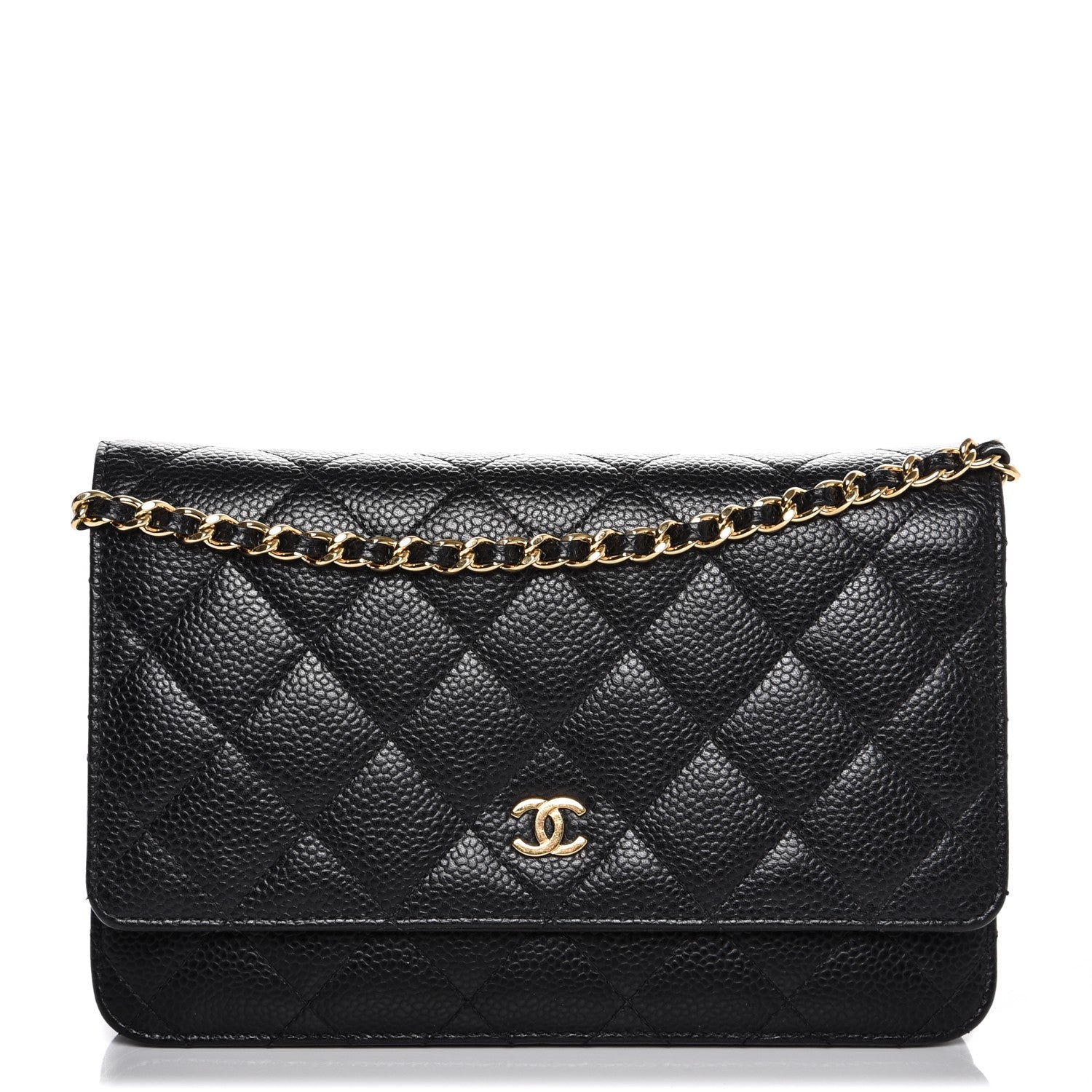 Chanel Caviar Quilted Wallet On Chain WOC Black 1 of 8