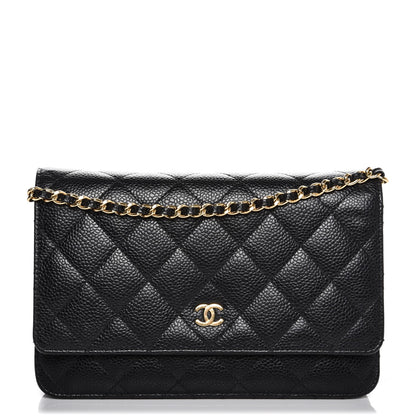 Chanel Caviar Quilted Wallet On Chain WOC Black 1 of 8