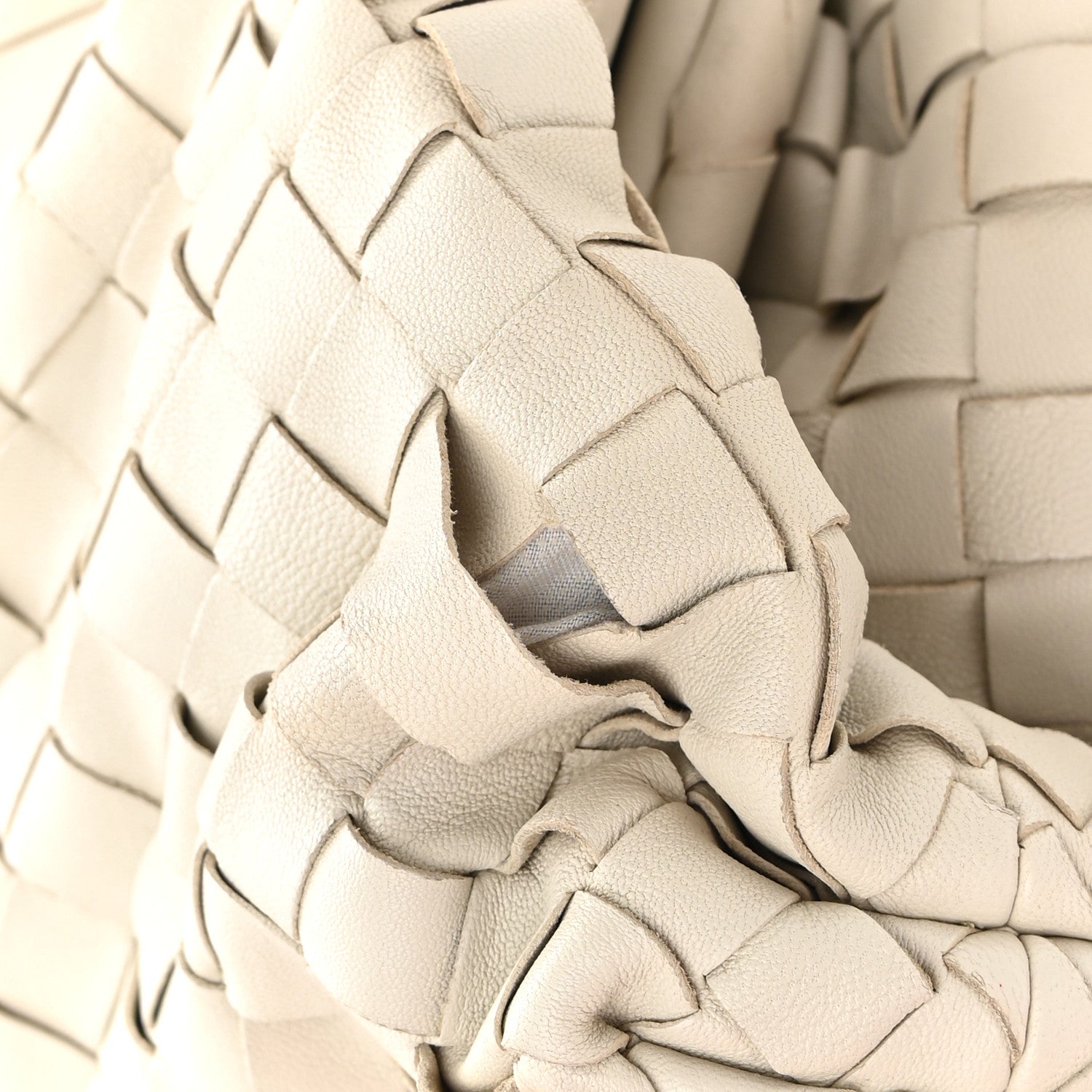 Bottega Veneta Nappa Maxi Intrecciato The Pouch Oversized Clutch Plaster 8 of 8
