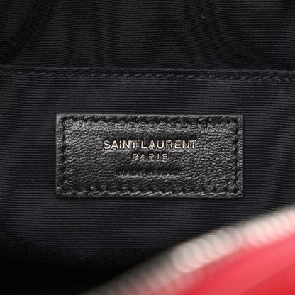 Saint Laurent Calfskin Matelasse Monogram Lou Camera Bag Red 6 of 11