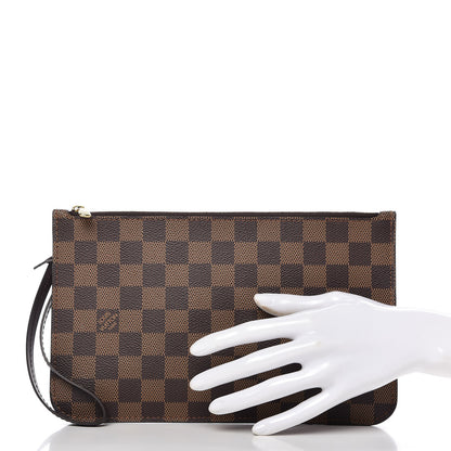Louis Vuitton Damier Ebene Neverfull MM GM Pochette 2 of 7