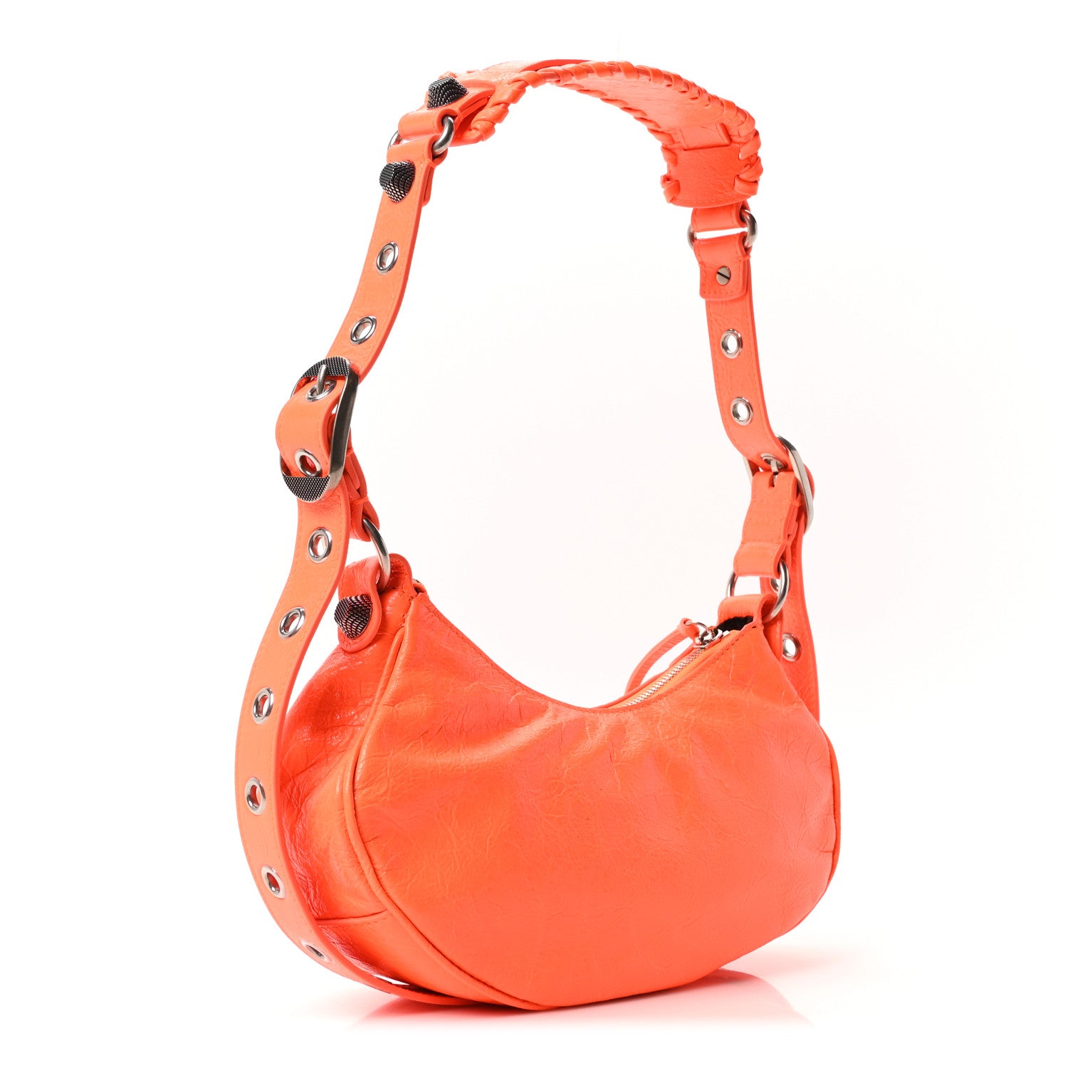 Balenciaga Agneau Arena Le Cagole Shoulder Bag XS Orange Orange 4 of 12