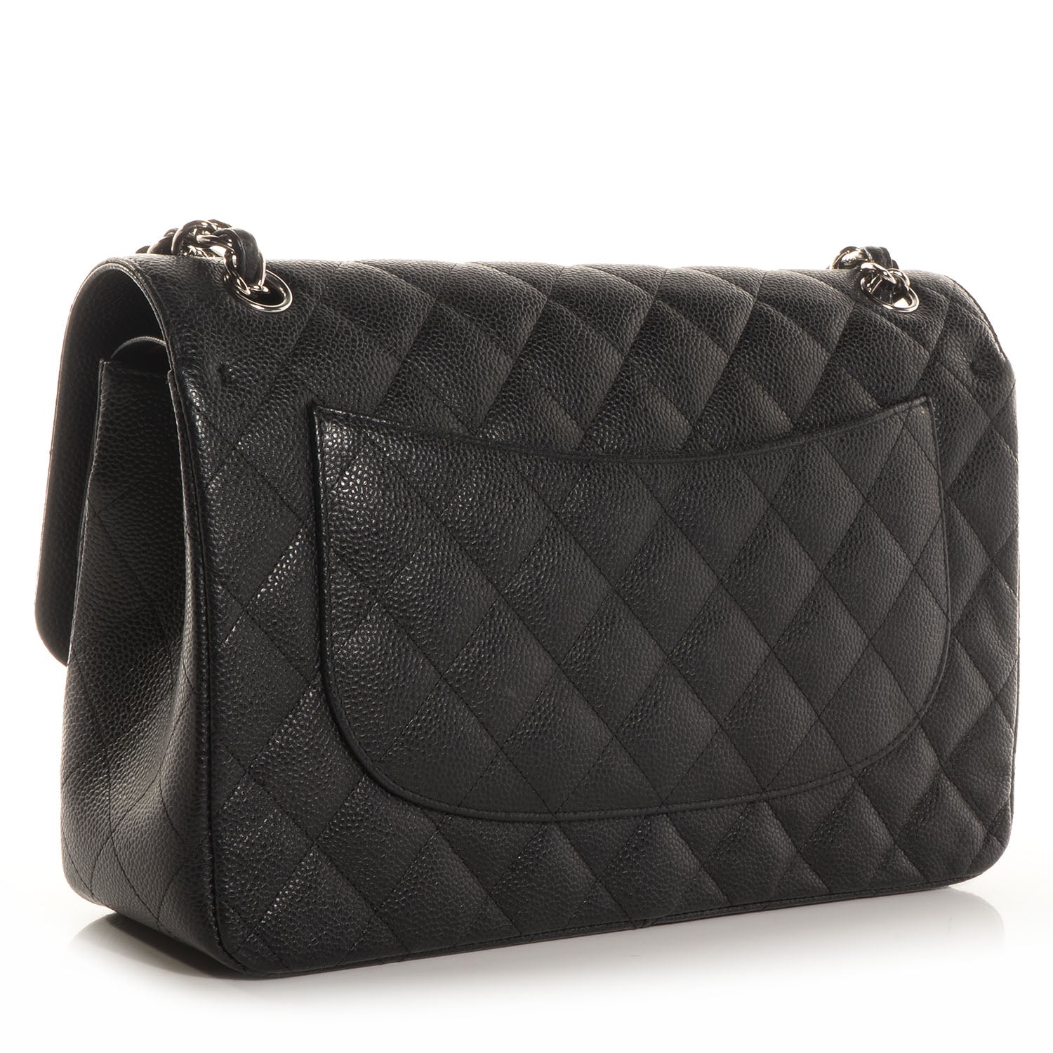 Chanel Caviar Quilted Jumbo Double Flap Black 3 of 8