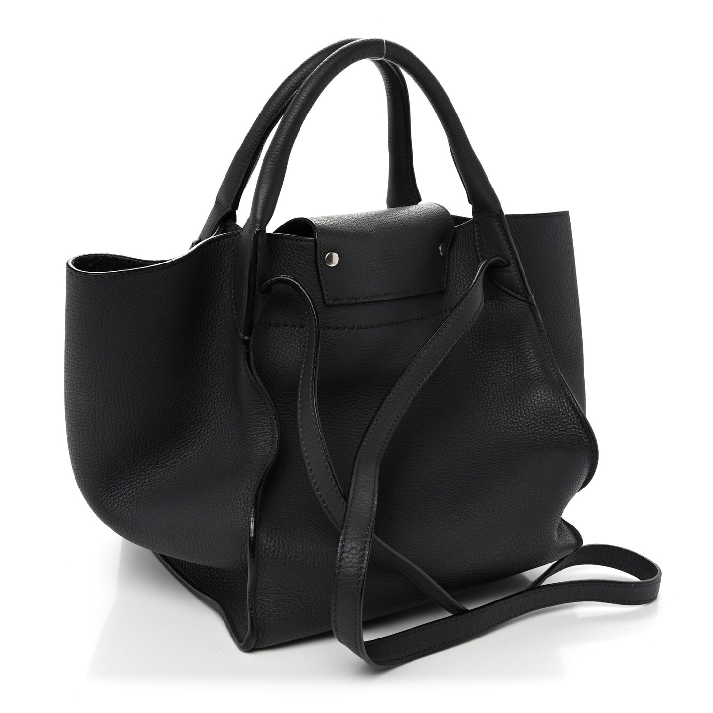 Supple Grained Calfskin Small Big Bag Anthractie
